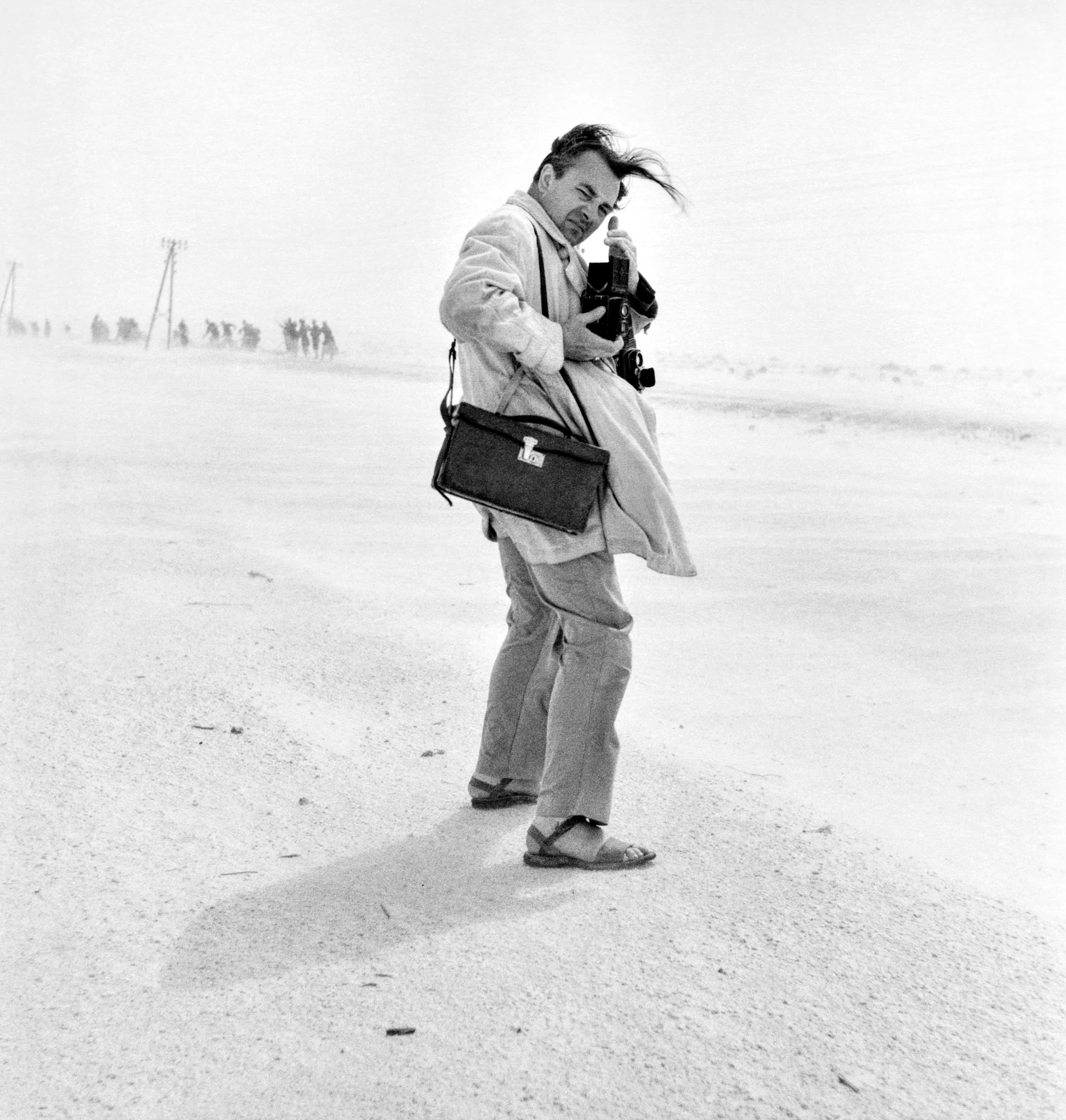 Roger Schall derrière son appareil photo